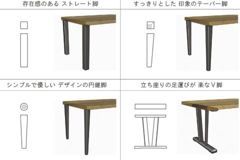 レクト セミオーダーDテーブル レクト セミオーダーDテーブル