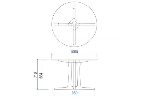 OR-02 円形テーブル